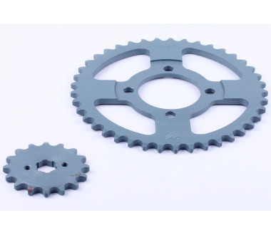 Зірка, к-т 2 шт.: ззаду + передня 41Т/16Т - 420Н - Дельта