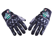 Моторукавички чорний текстиль size XL