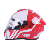 Шолом MD-813 червоний з білим size S - VIRTUE