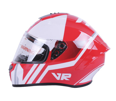 Шолом MD-813 червоний з білим size S - VIRTUE