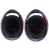 Шолом MD-803 чорний матовий з помаранчевим size S - VIRTUE