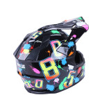 Шлем MD-911 черный с цветной графикой size M – VIRTUE