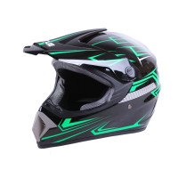 Шлем мотоциклетный кроссовый VIRTUE MD-905 size L зеленый с черным