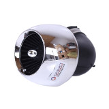 Фільтр нульовий "Turbo" хром. Ø38 мм 90° - АМ