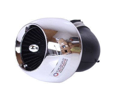 Фільтр нульовий "Turbo" хром. Ø38 мм 90° - АМ