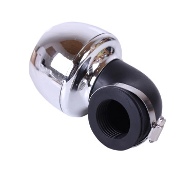 Фільтр нульовий "Turbo" хром. Ø38 мм 90° - АМ