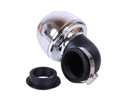 Фільтр нульовий "Turbo" хром. Ø38 мм 90° - АМ