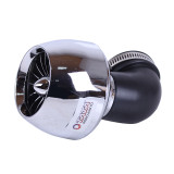 Фільтр нульовий "Турбіна" з крильчаткою хром Ø42 мм 90° (125-150сс) - АМ