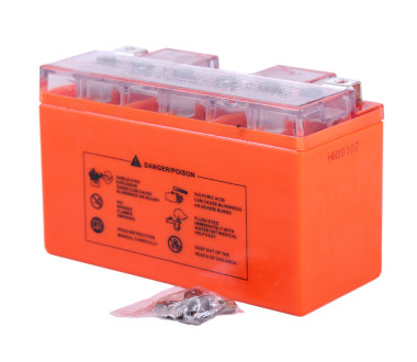 Аккумулятор гелевый, 7АH YT7В-4, оранж., 150*65*95 мм - OUTDO