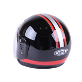 Шолом MD-В201 (відкритий) чорний з червоним size L - VIRTUE