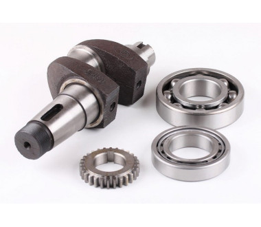 Колінвал у зборі + підшипники 2 шт. + шестерня – 190N