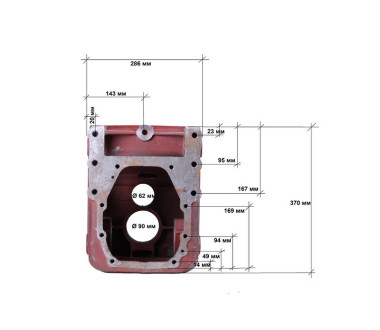 Корпус заднього мосту DongFeng 244/240