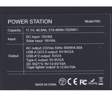 Портативна зарядна станція FlashFish P60 140400mAh 560W