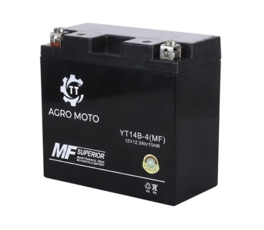 Акумулятор TT AGRO MOTO YT14B-4(MF) 12.5АH 150х70х145 мм на бензиновий генератор