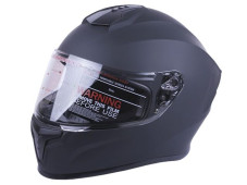 Шолом MD-813 чорний матовий, прозоре скло size S - VIRTUE