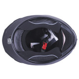 Шолом MD-813 чорний матовий, прозоре скло size S - VIRTUE