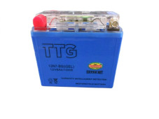 Акумулятор гелевий TTG 12N7-BS 7АH 137×76×128 мм синій, з індикатором