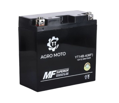 Акумулятор TT AGRO MOTO YT14B-4(MF) 12.5АH 150х70х145 мм на бензиновий генератор