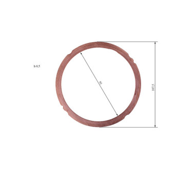 Прокладка головки циліндра мідна - 192D YBX
