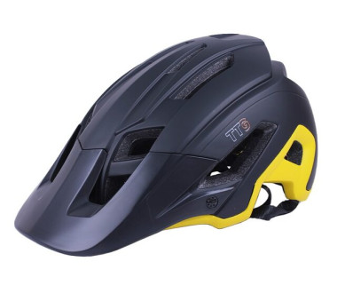 Шолом захисний чорний із жовтим size L - TTG
