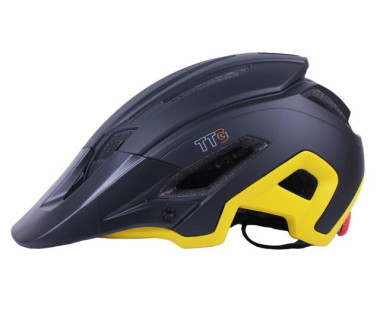 Шолом захисний чорний із жовтим size L - TTG