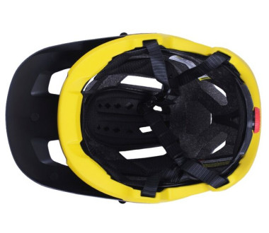 Шолом захисний чорний із жовтим size L - TTG