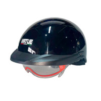 Шлем MD-513-1 черный глянцевый + прозрачное стекло size L - VIRTUE