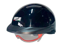 Шолом MD-513-1 чорний глянсовий + прозоре скло size L - VIRTUE