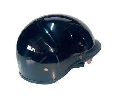 Шолом MD-513-1 чорний глянсовий + прозоре скло size L - VIRTUE