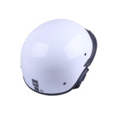 Шолом MD-513-1 білий глянсовий + чорне скло size L - VIRTUE