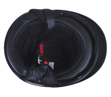 Шолом MD-513-1 білий глянсовий + чорне скло size L - VIRTUE