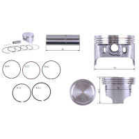 Поршневой комплект 92,00 мм STD - 192F - GN 5-6 KW
