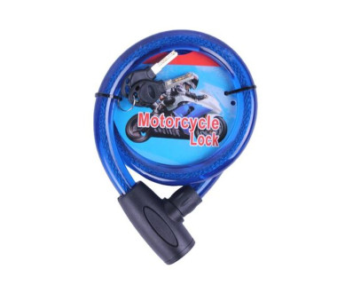 Замок протиугінний тросовий 18мм*1000мм (під ключ) ZX1236