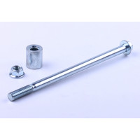 Ось колеса переднего диаметр 10 мм в комплекте - Дельта/Альфа