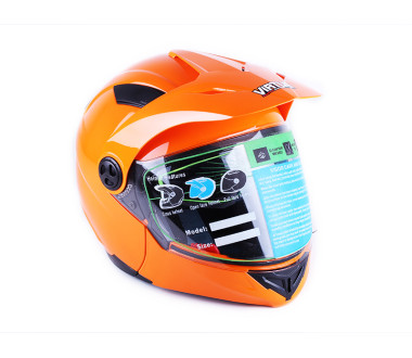 Шолом MD-900 помаранчевий (трансформер) size M - VIRTUE