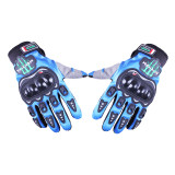 Моторукавички синій текстиль size XL