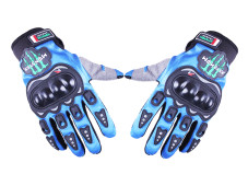 Моторукавички синій текстиль size XL
