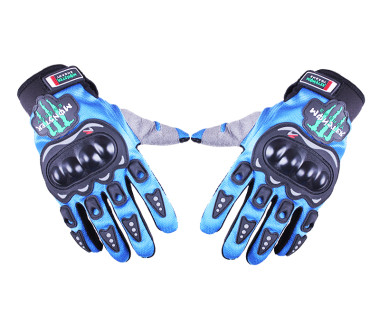 Моторукавички синій текстиль size XL