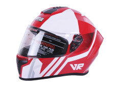 Шолом MD-813 червоний з білим size M - VIRTUE