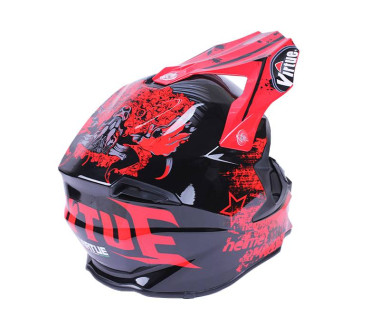Шлем MD-902 черный с красным size XS - VIRTUE