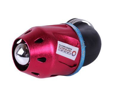 Фільтр нульовий "Куля" червоний Ø42 мм 90° (125-150сс) - АМ