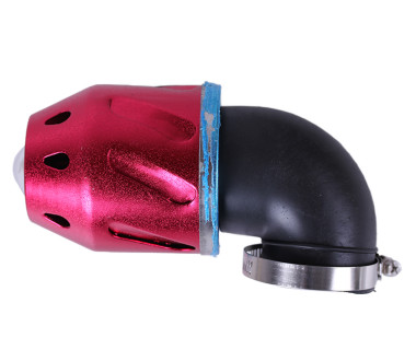 Фільтр нульовий "Куля" червоний Ø42 мм 90° (125-150сс) - АМ