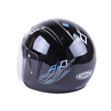 Шолом MD-В201 (відкритий) чорний із синім size L - VIRTUE