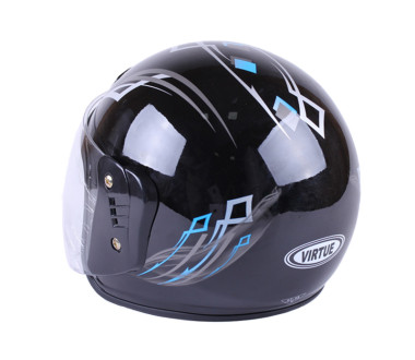 Шолом MD-В201 (відкритий) чорний із синім size L - VIRTUE