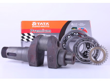 Колінвал у зборі + шестерня - ZUBR original - 195N - Premium