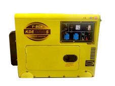 Генератор безшумний дизельний YBX KDE7000S 4.5KW однофазний зі свічкою розжарювання