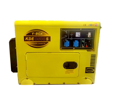 Генератор безшумний дизельний YBX KDE7000S 4.5KW однофазний зі свічкою розжарювання