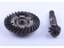 Головна пара переднього мосту (шестерня коніч. провідна + шестерня коніч. ведена L-175 мм Z-30/Z-8) Xingtai