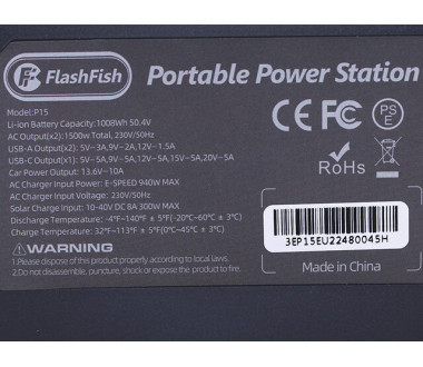 Портативная зарядная станция FlashFish P15 280000mAh 1500W