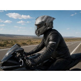 Шлем для мотоцикла, скутера 909-А X-sliver TTG трансформер (серый с белым, size L)